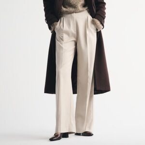 Abercrombie A&F Women’s Sloane Tailored Wide Leg Pant 26/2 Ash NEW